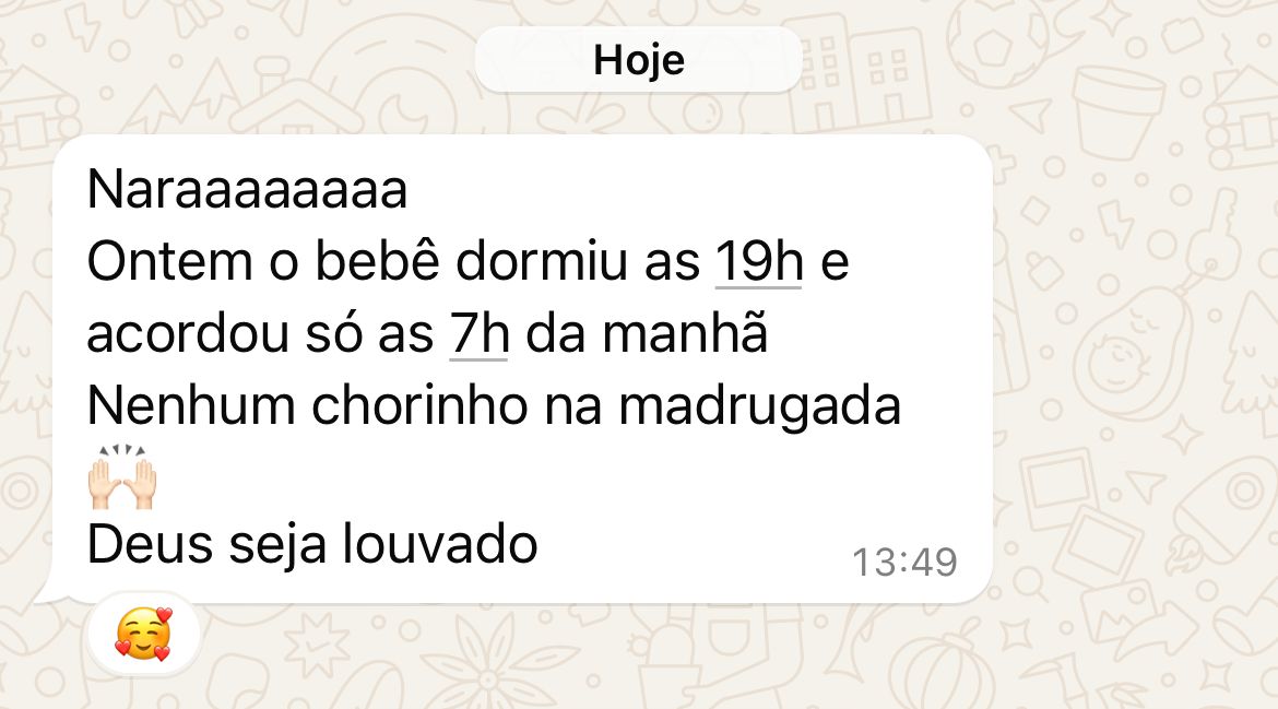 1 semana de método — bebê de 7 meses